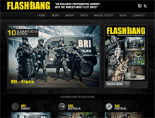 Tablet Screenshot of flashbang-mag.com